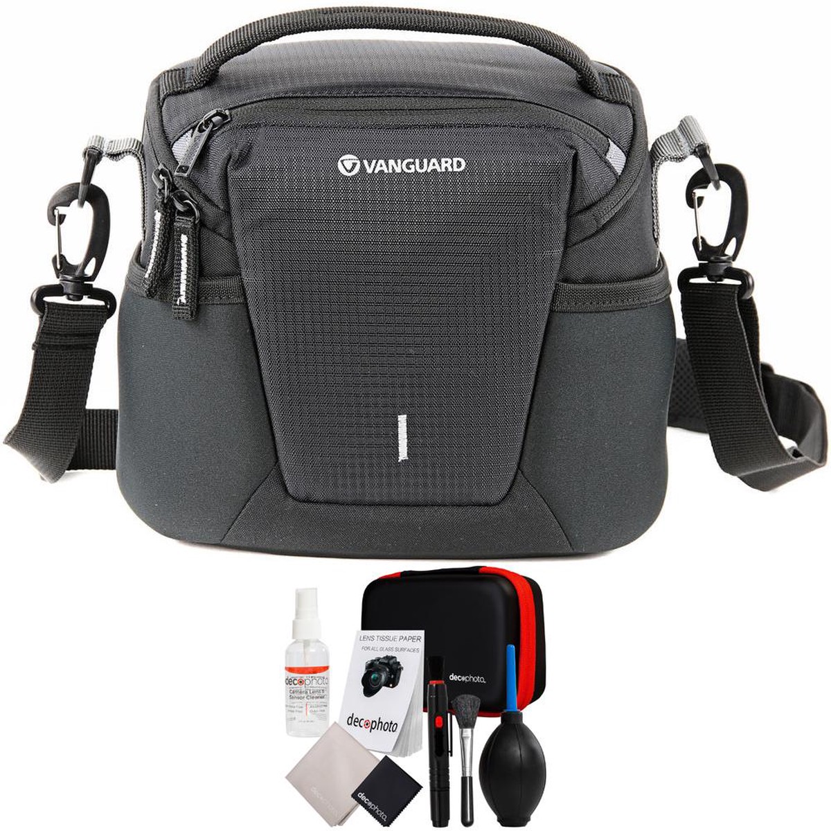 Vanguard Compact Shoulder Camera & Photography Bag + Deco Photo Cleaning Kit