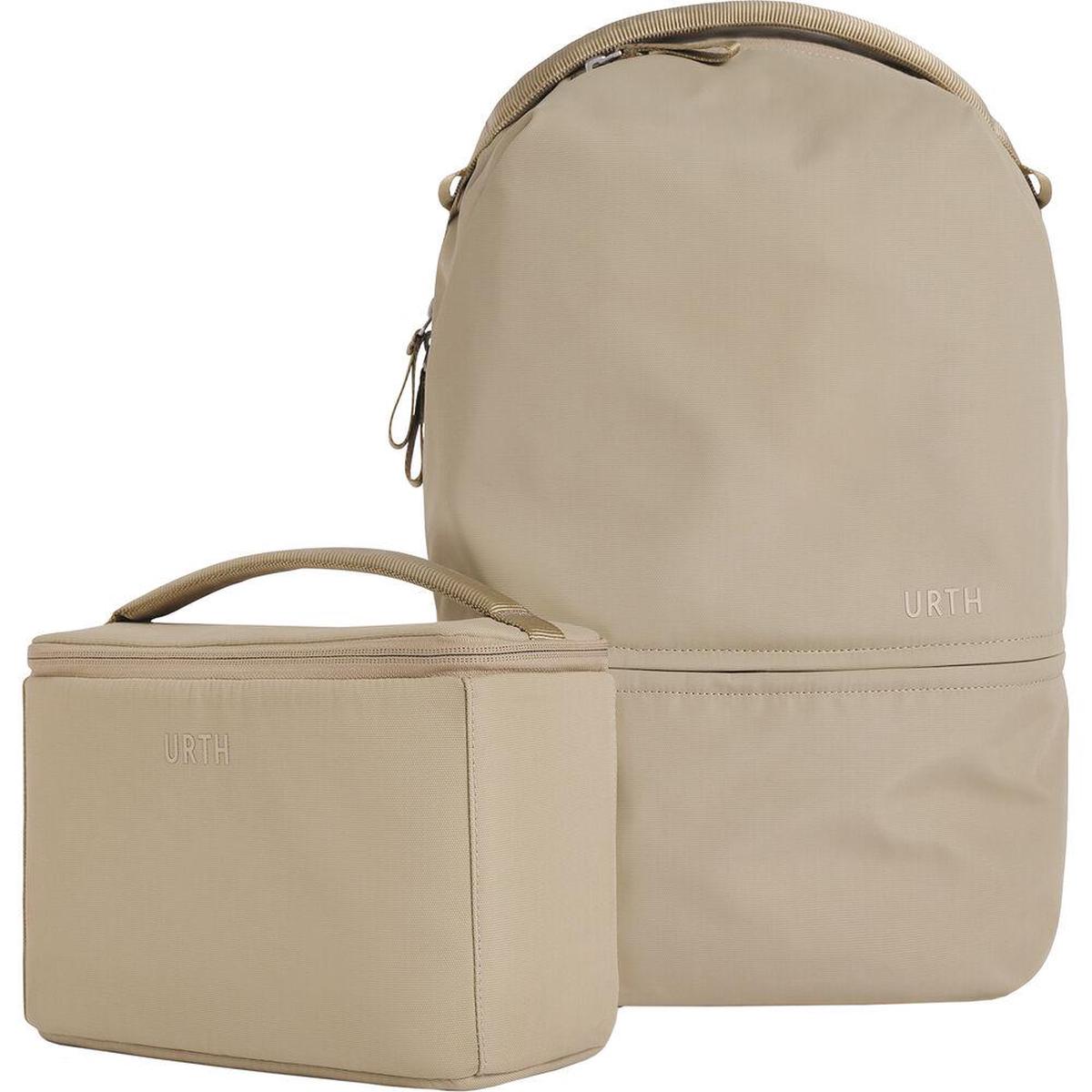 URTH Arkose 20L Modular Camera Backpack for DSLR Camera, Lens, 15/16 Laptop, Weatherproof + Recycled (Beige)