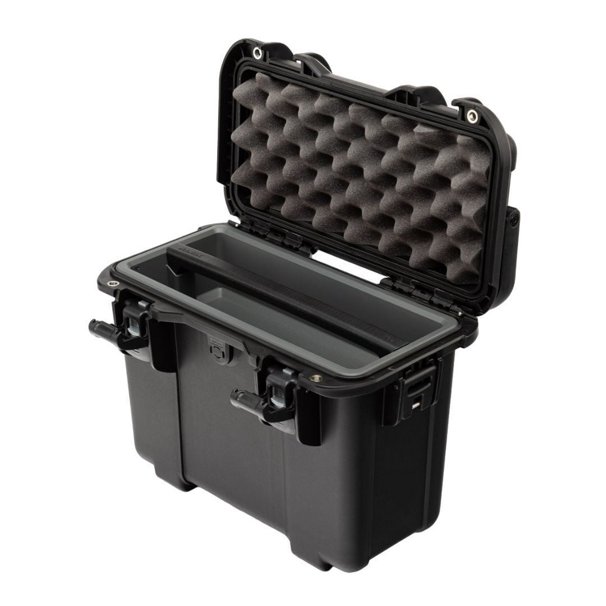 Nanuk T30 Top Loader Case for Cameras and Lenses with Lid Stay and Tray and Rigid Divider (Black)