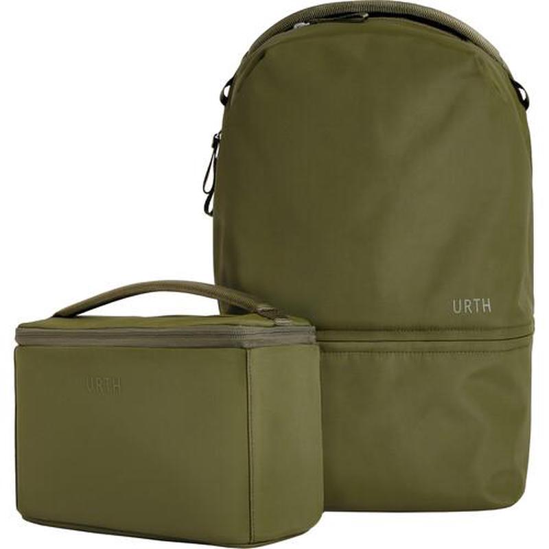 URTH Arkose 20L Modular Camera Backpack  for DSLR Camera, Lens, 15/16 Laptop, Weatherproof + Recycled (Green)
