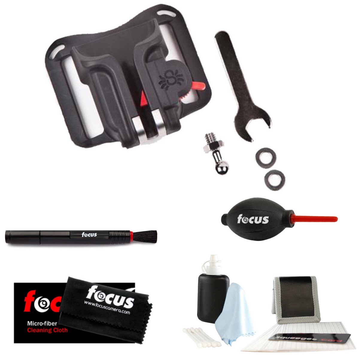 Spider Holster Black Widow Box Set with Holster and Pin with Camera Cleaning Kit