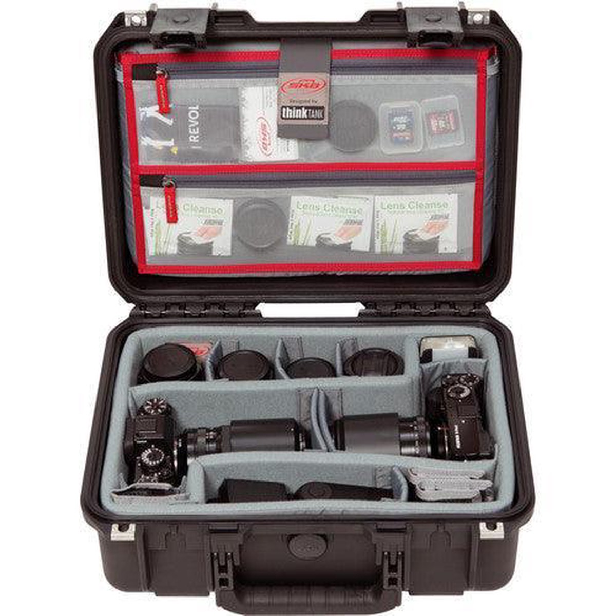 SKB iSeries 1510-6 Case with Think Tank-Designed Photo Dividers & Lid Organizer (Black)