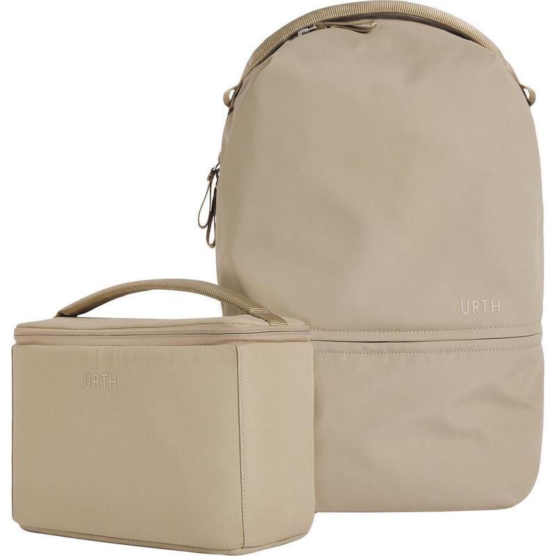 URTH Arkose 20L Modular Camera Backpack  for DSLR Camera, Lens, 15/16 Laptop, Weatherproof + Recycled (Beige)