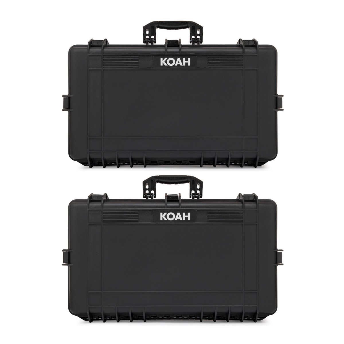 Koah Weatherproof Hard Case with Customizable Foam (28 x 17 x 7 Inch, 2-Pack)