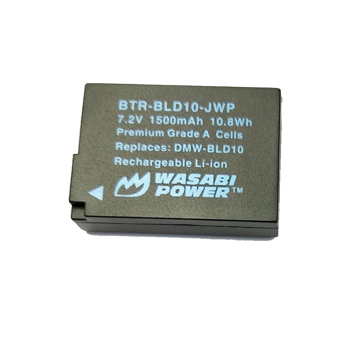 [CLEARANCE] Wasabi Power DMW-BLD10 Battery Charger with Power Indicator, Built-In Fold Out US Plug, Car Charger and Euro Plug Adapter for Panasonic Lumix DMC-G3, DMC-GF2, DMC-GX1 Mirrorles