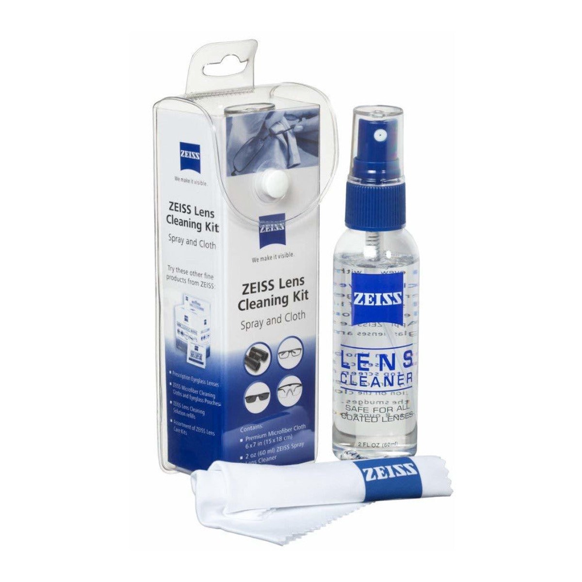 ZEISS Lens Care Kit with Spray and Microfiber Cloth (2 ounces)
