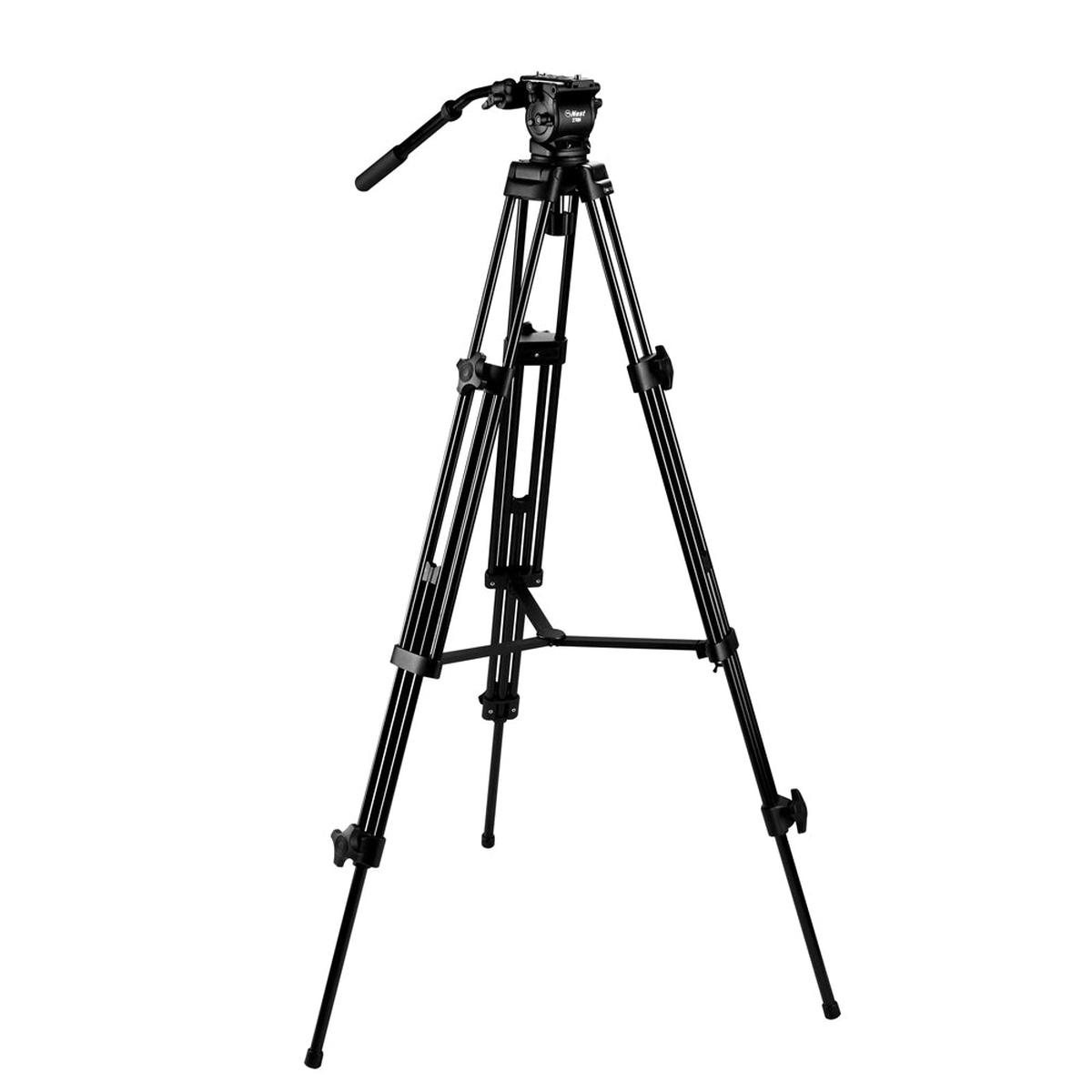 [CLEARANCE] WEIFENG FC-270A Professional Video Tripod with 75mm Bowl Fluid Head 360 Pan / 180 Tilt, Quick Release Plate, 1/4" & 3/8" Attancement Threads, 188cm Max. Height, 6kg Max. Load Cap