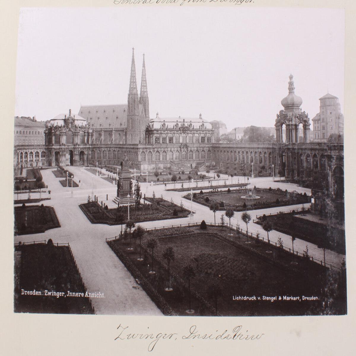 ZWINGER MUSEUM, INSIDE IT COURTYARD. DRESDEN, GERMANY. 8x10 reprint