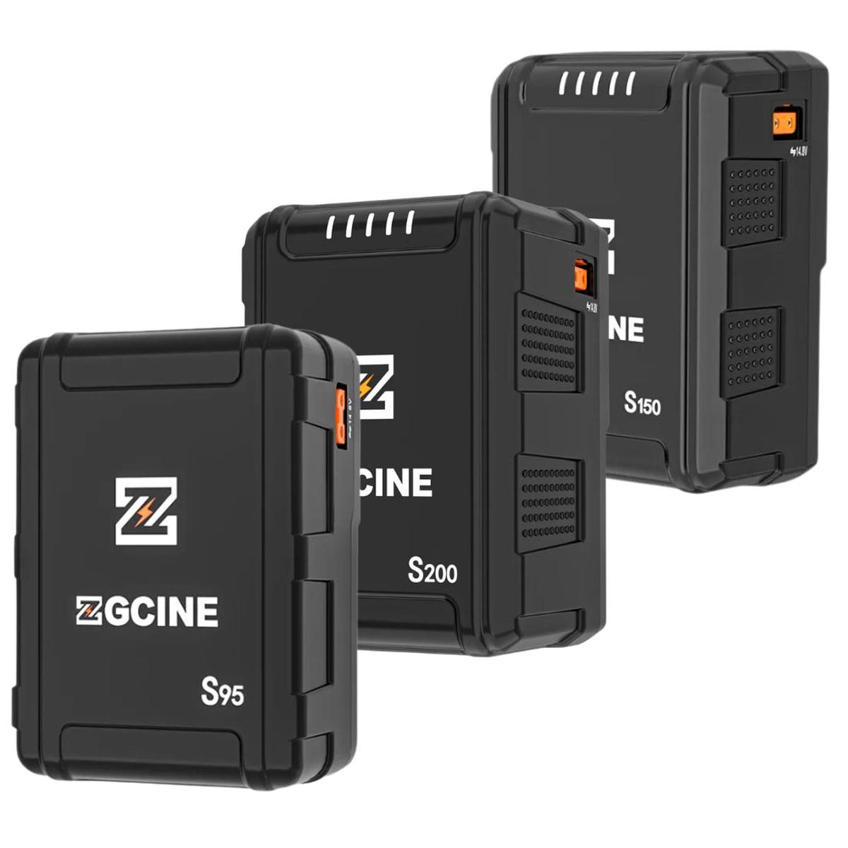 ZGCINE ZG-S150 133Wh / ZG-S95 95Wh V-Mount Battery with Dual USB-C PD Ports 100W Fast Charging, 2 D-Tap and Barrel DC Outputs, 5-Level LED Indicator, Compact Power Hub for Mobile Phones, Cam