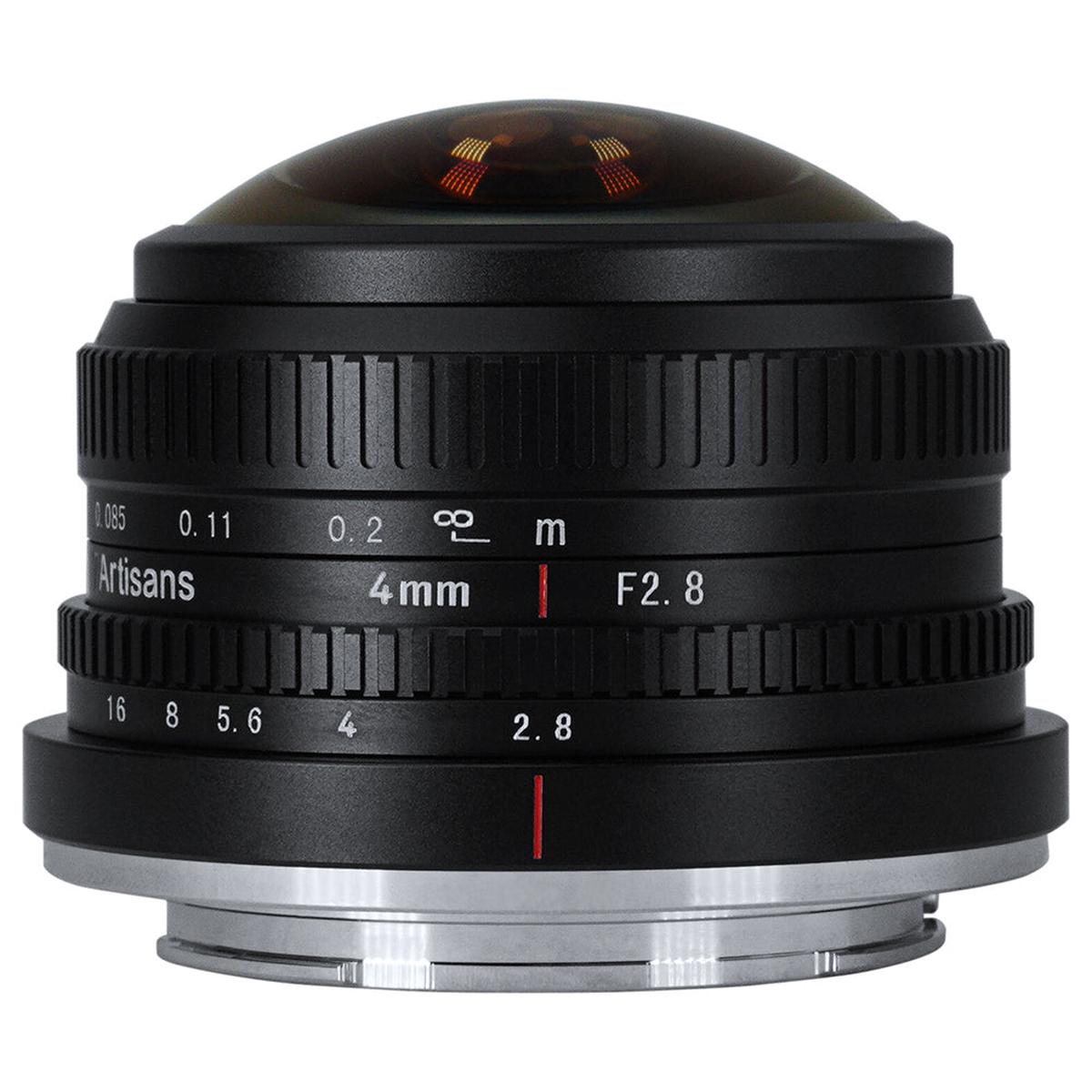 7Artisans 4mm F/2.8 APS-C Format Panasonic Olympus M43 Mount Circular Fisheye Prime Lens MF Manual Focus for Mirrorless Cameras