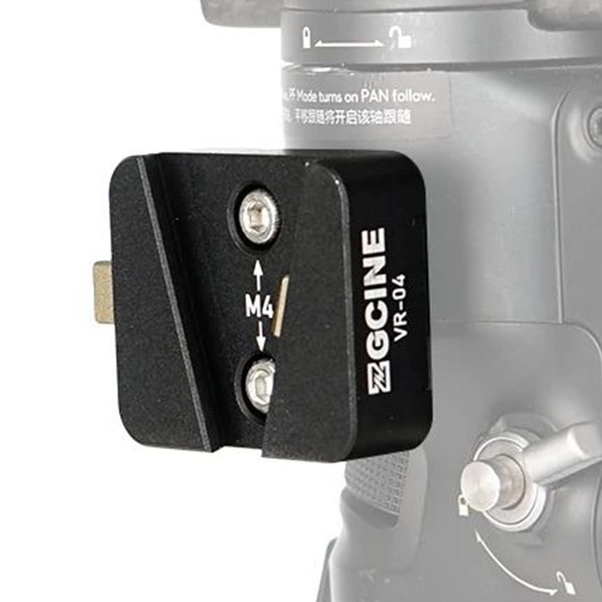 ZGCINE VR-04 Mini V-Mount Plate V-Lock for DJI Ronin S2/S3 and RS Gimbal Stabilizers, Pitch Axis Compatible, Quick Release Battery Mount for V-Mount Batteries